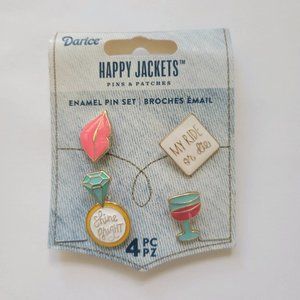 Happy Jackets Pins/patches Enamel Pin Set 4 Piece
